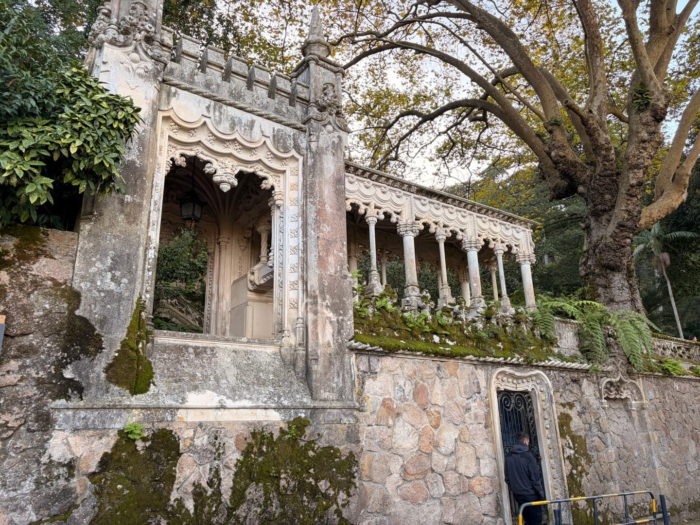 Step into a fairytale at Quinta da Regaleira, where intricate Gothic architecture meets lush, overgrown nature. This enchanting estate in Sintra, Portugal, features ornate stone carvings, moss-covered walls, and a mysterious grotto, inviting exploration and wonder. The ancient trees and detailed stonework create a timeless, magical atmosphere, perfect for those seeking a journey into the past.